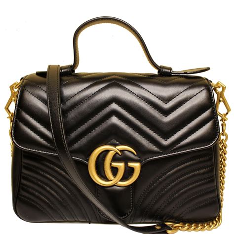 gucci marmont top handle black|gucci marmont mini street style.